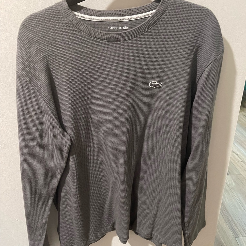 Lacoste man’s sleep wear waffle long sleeve xl